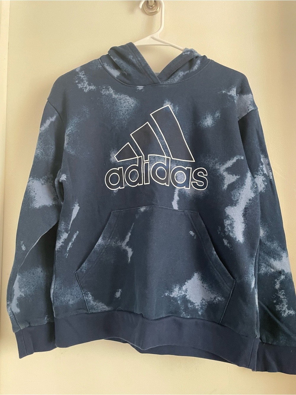 adidas Navy Tie-Dye Logo Hoodie for Kids